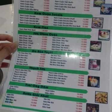 Thực đơn- Cafe Kem Cuộn Lee Lee