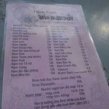 Thực đơn- Cafe Kem Đào Nguyên