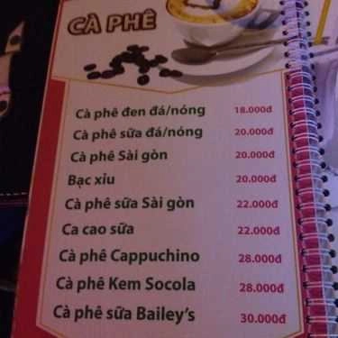 Thực đơn- Cafe Kem Kangaroo