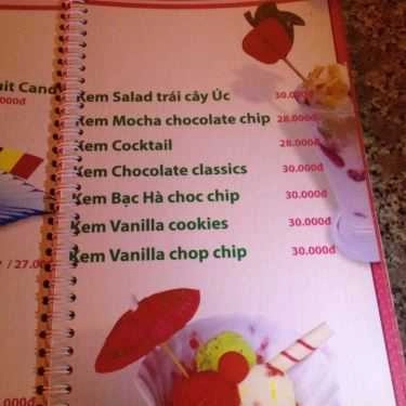 Thực đơn- Cafe Kem Kangaroo