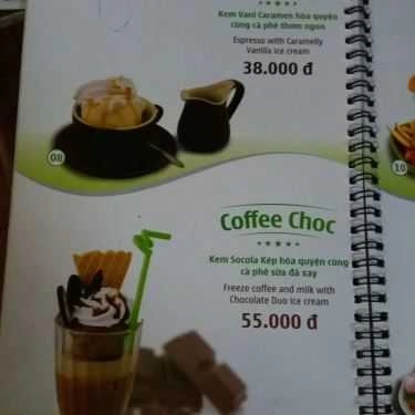 Thực đơn- Cafe Kem New Zealand