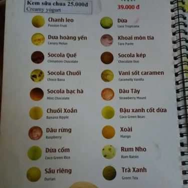 Thực đơn- Cafe Kem New Zealand