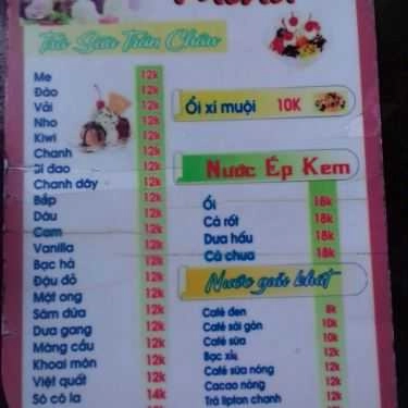 Thực đơn- Cafe Kem Tươi Anh Đào