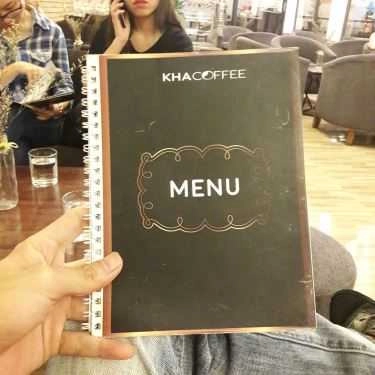 Thực đơn- Kha Coffee - Nguyễn Huệ