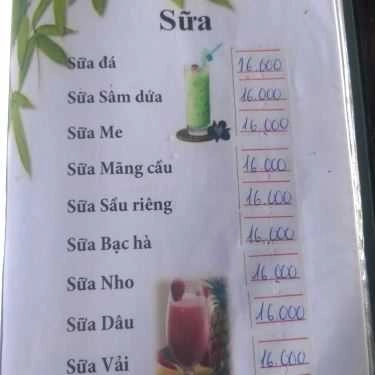Thực đơn- Khoảng Khắc Cafe