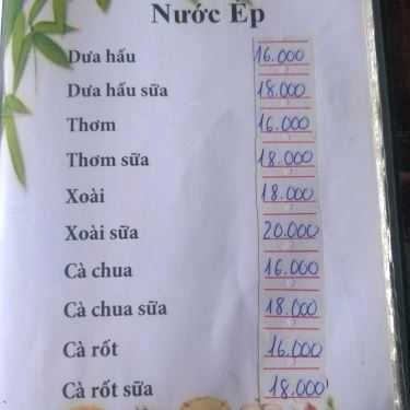 Thực đơn- Khoảng Khắc Cafe