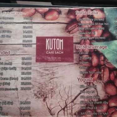 Thực đơn- KuTom Cafe