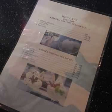 Thực đơn- Cafe Lavy - Kem Cá Hàn Quốc