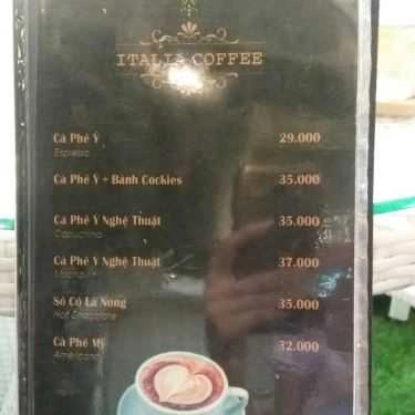 Thực đơn- Louis Showroom Cafe