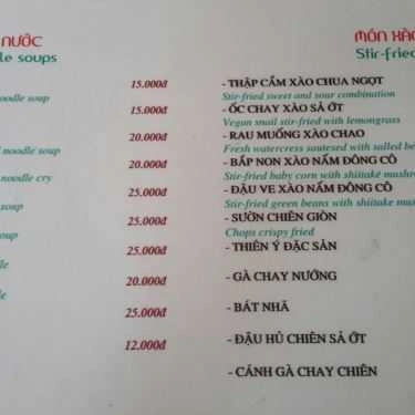 Thực đơn- Nhà Hàng Loving Hut - Món Chay