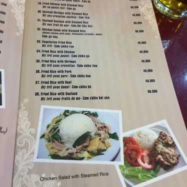 Thực đơn- Madarin Cafe