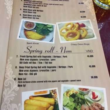 Thực đơn- Madarin Cafe