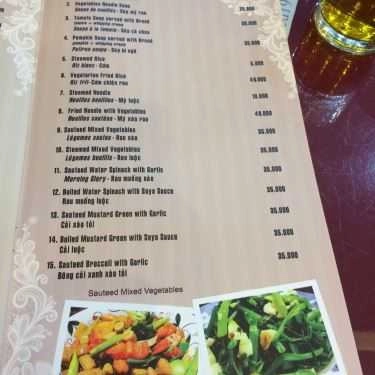 Thực đơn- Madarin Cafe