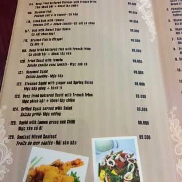 Thực đơn- Madarin Cafe