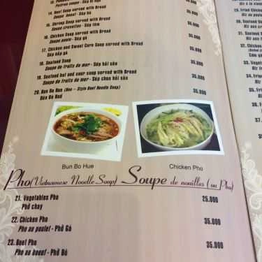 Thực đơn- Madarin Cafe