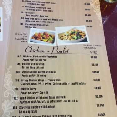 Thực đơn- Madarin Cafe