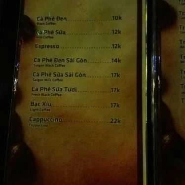 Thực đơn- Merci Cafe