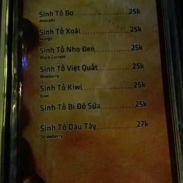 Thực đơn- Merci Cafe