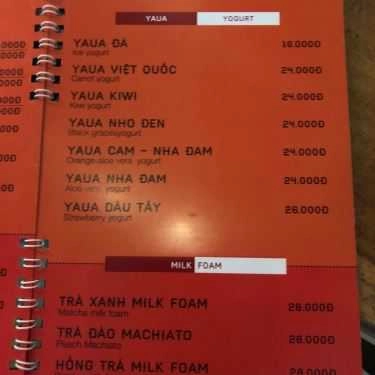 Thực đơn- Mộc Cà Cafe - Lê Huân