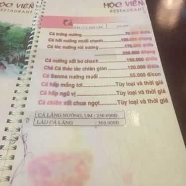 Thực đơn- Nhà Hàng Mộc Viên Restaurant - Ẩm Thực Việt - Nhật