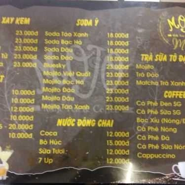 Thực đơn- Mojo Milk Tea & Coffee