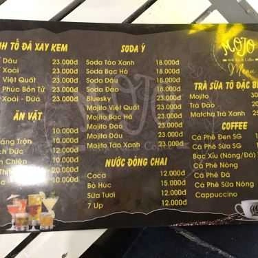 Thực đơn- Mojo Milk Tea & Coffee