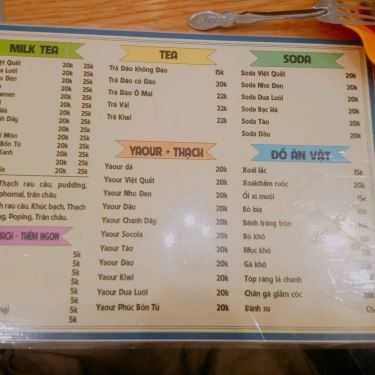 Thực đơn- Ăn vặt Monkey Milk Tea