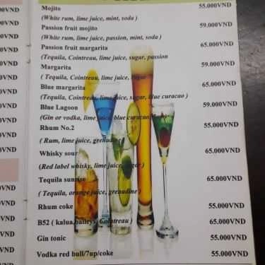 Thực đơn- Nhà Hàng Mr. Bean Bar & Restaurant