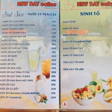 Thực đơn- New Day Coffee