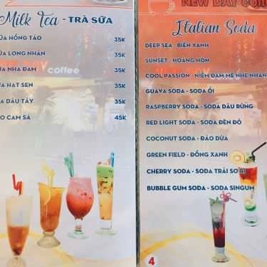 Thực đơn- New Day Coffee
