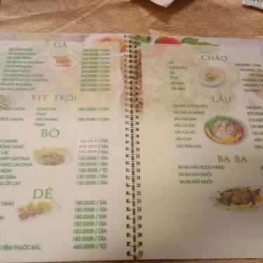 Thực đơn- Nhà Hàng Ngọc Anh Restaurant - Cơm Niêu & Hải Sản