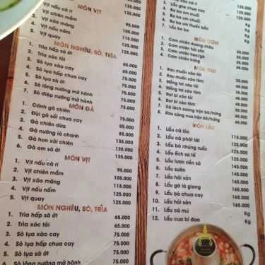 Thực đơn- Nhà Hàng Bangkok Restaurant & Bar