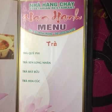 Thực đơn- Nhà Hàng Vạn Hạnh - Món Chay
