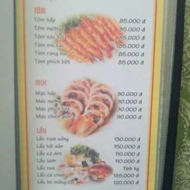Thực đơn- Nhà Hàng Mây - Ẩm Thực 3 Miền