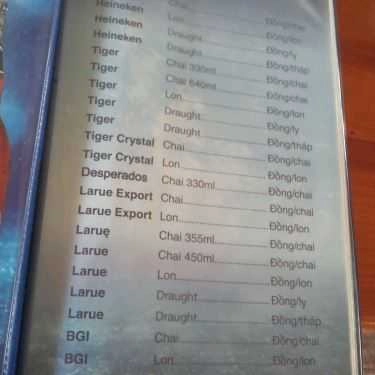 Thực đơn- Thiên Phú - Nhà Hàng Tiệc Cưới