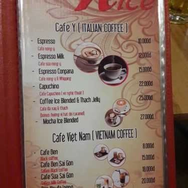 Thực đơn- Nice Coffee & Milktea