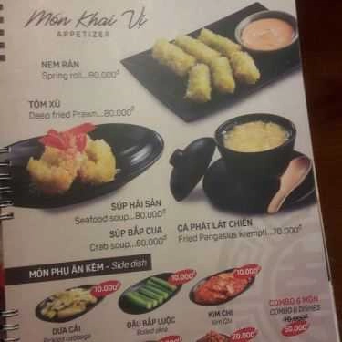 Thực đơn- Nhà Hàng Niêu Deli - Vincom Plaza