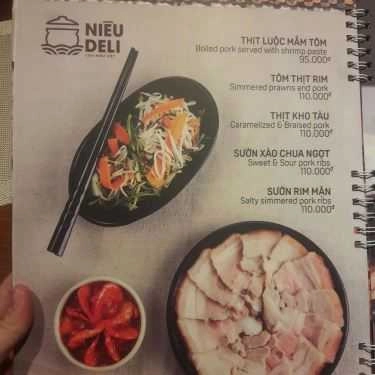 Thực đơn- Nhà Hàng Niêu Deli - Vincom Plaza