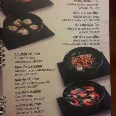 Thực đơn- Nhà Hàng Niêu Deli - Vincom Plaza