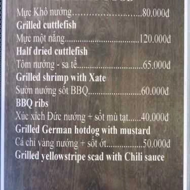 Thực đơn- Nhà Hàng Ông Táo Restaurant - Ẩm Thực Huế