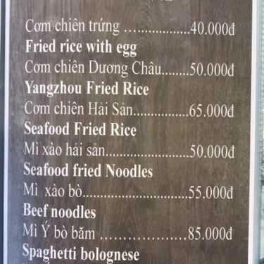 Thực đơn- Nhà Hàng Ông Táo Restaurant - Ẩm Thực Huế
