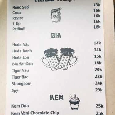 Thực đơn- Pause Coffee