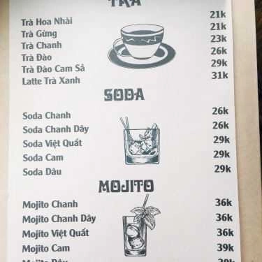 Thực đơn- Pause Coffee