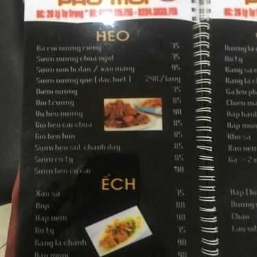 Thực đơn- Nhà Hàng Phố Mới Restaurant - Gà & Heo Bản Lên Mâm