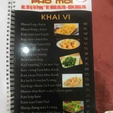 Thực đơn- Nhà Hàng Phố Mới Restaurant - Gà & Heo Bản Lên Mâm