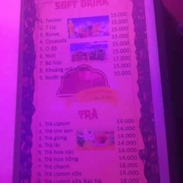 Thực đơn- Cafe Phòng Trà Flamingo