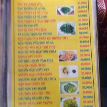 Thực đơn- Nhà Hàng Phú Bài Quán - Ẩm Thực 3 Miền