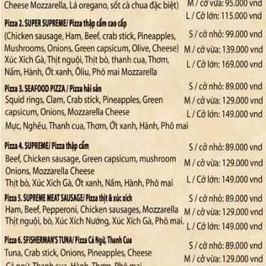 Thực đơn- Nhà Hàng Waterland Restaurant - Bar & Cafe