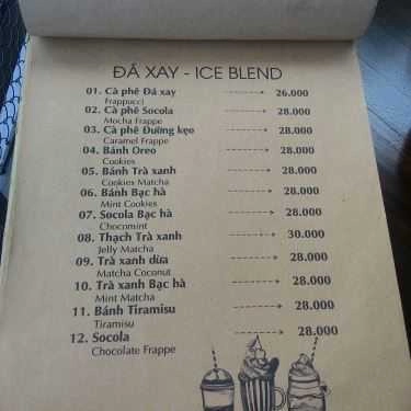 Thực đơn- Pro Cafe