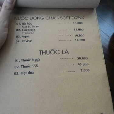 Thực đơn- Pro Cafe